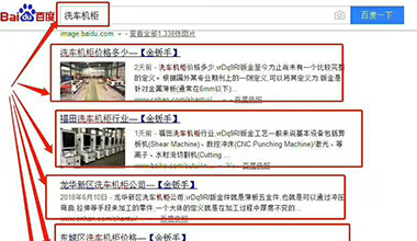 點擊查看“洗車機柜”關鍵詞優(yōu)化上線案例
